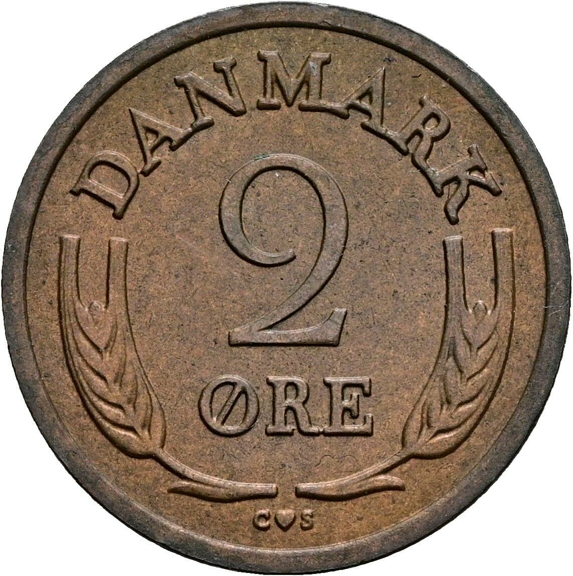 2 Öre Frederick IX (1947 - 1972) 1964 – Vorderseite