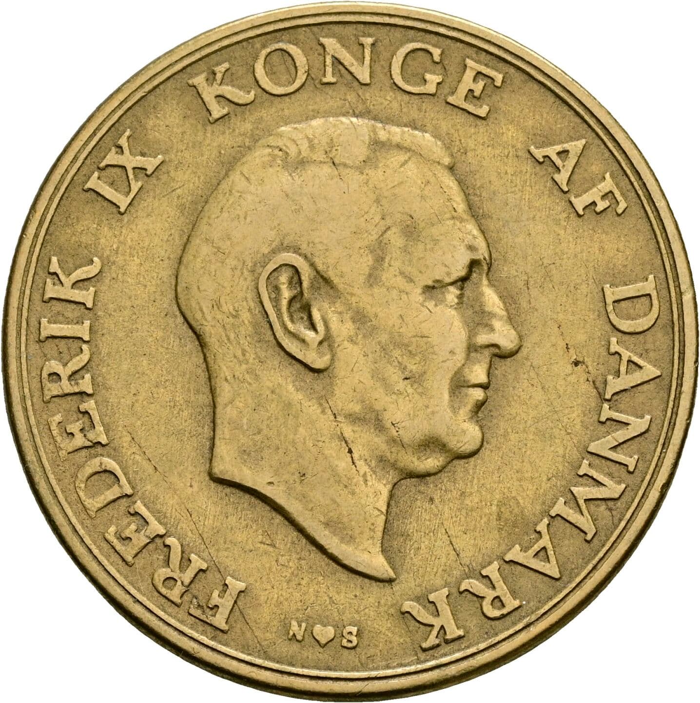 2 Kroner Frederick IX (1947 - 1972) 1949 – Vorderseite