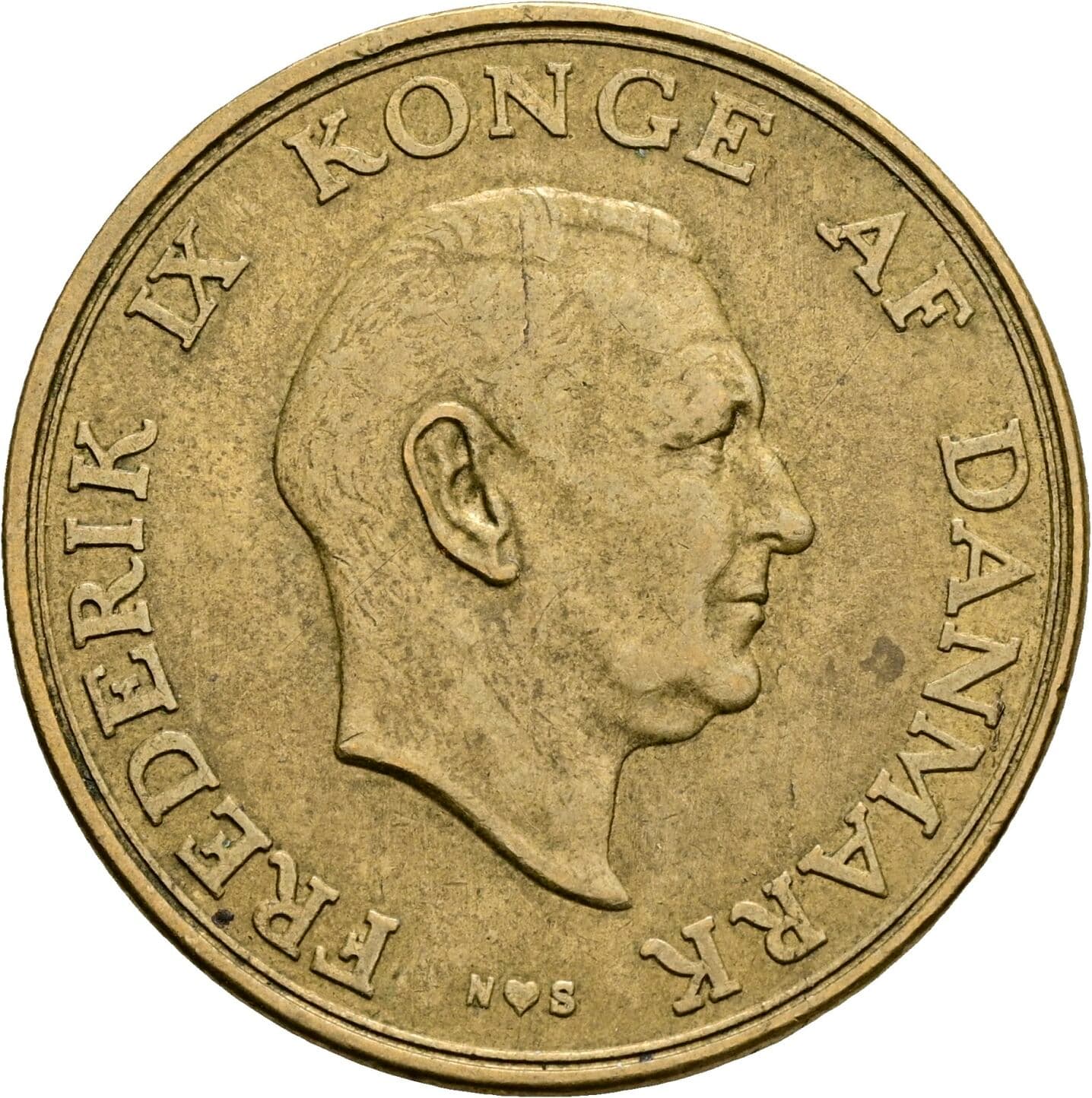 2 Kroner Frederick IX (1947 - 1972) 1954 – Vorderseite