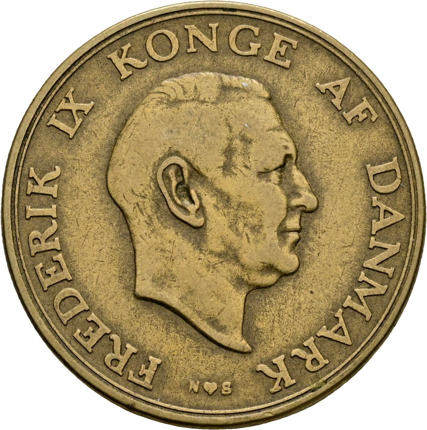 2 Kroner Frederik IX. 1951 – Vorderseite