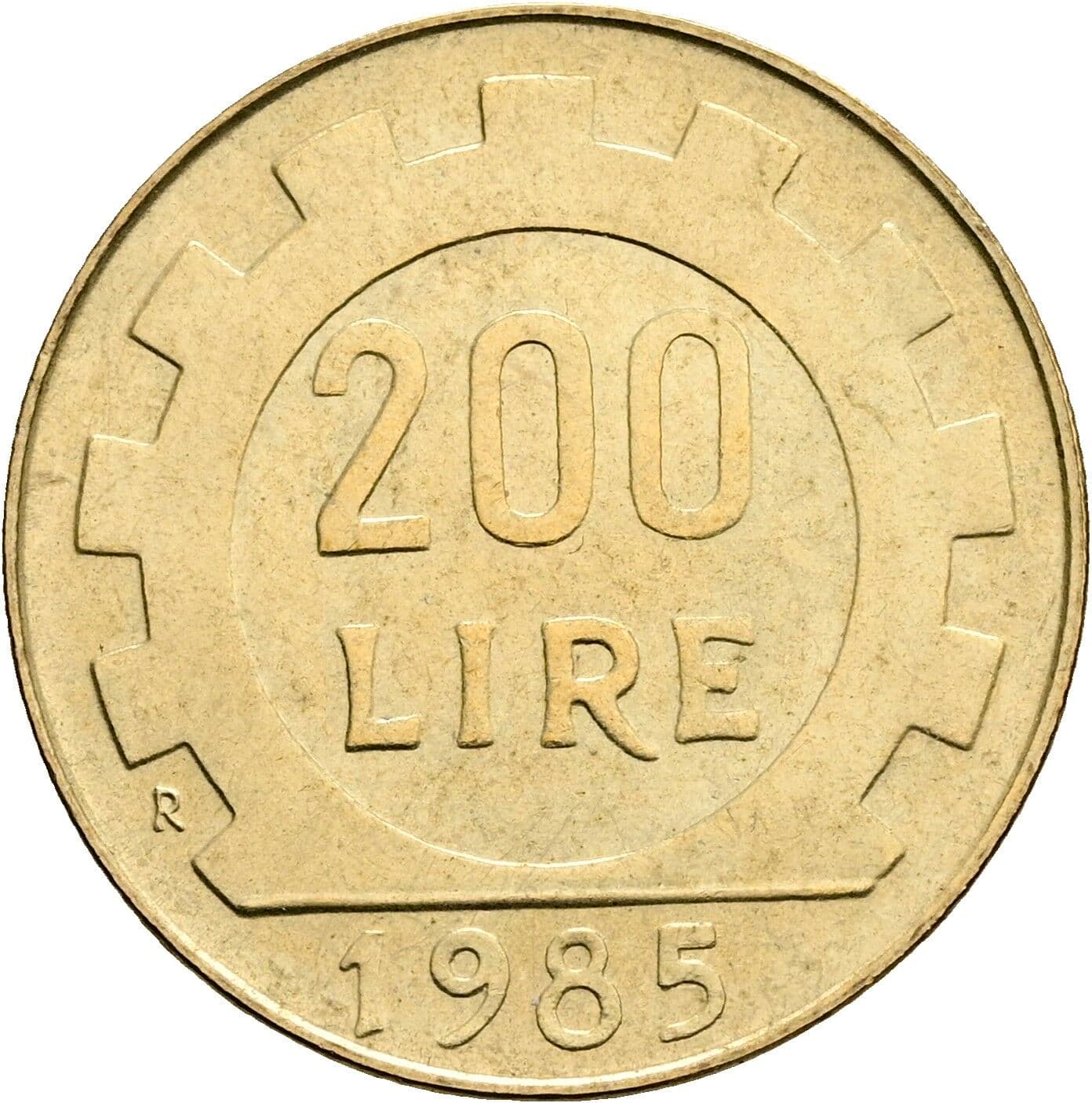 200 Lire 1985 – Vorderseite