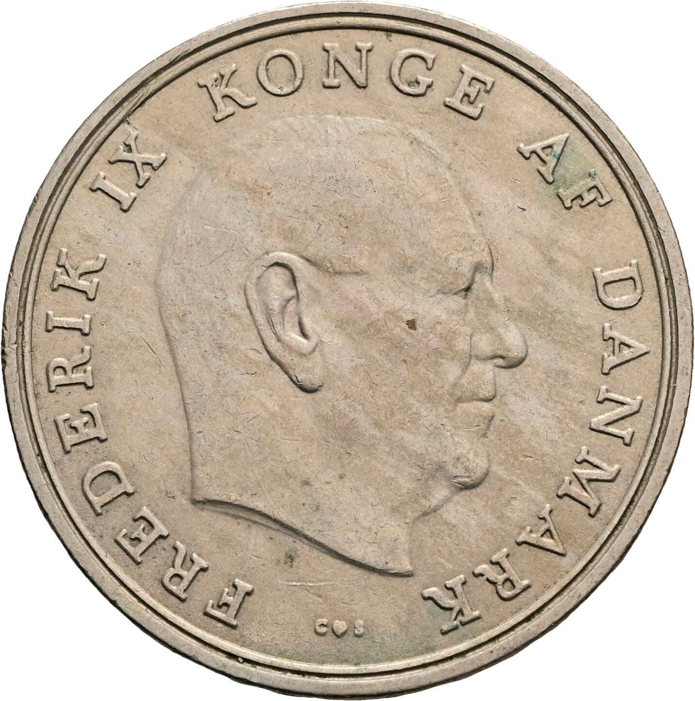 5 Kroner Friedrich IX. (1947-1972) 1966 – Vorderseite
