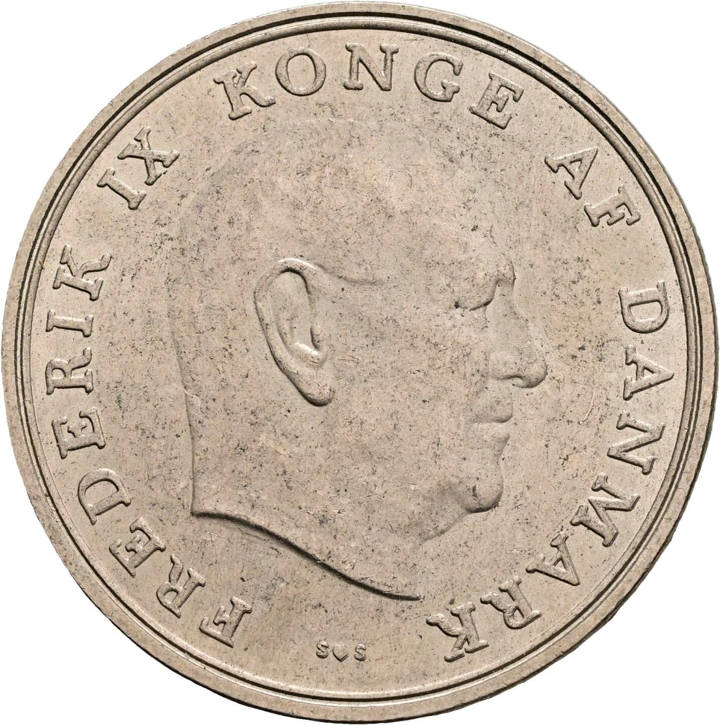 5 Kroner Friedrich IX. (1947-1972) 1972 – Vorderseite