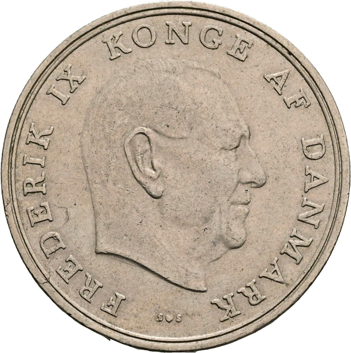 5 Kroner Friedrich IX. (1947-1972) 1972 – Vorderseite