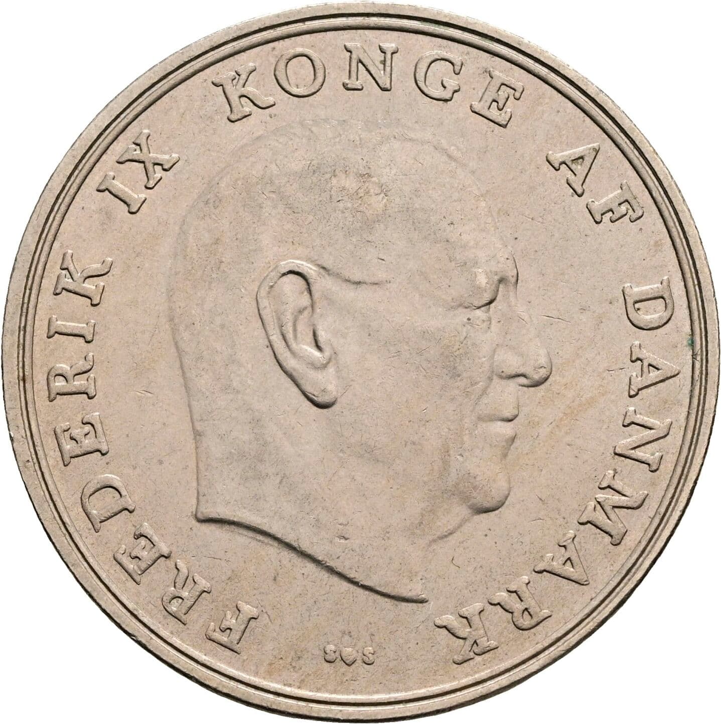 5 Kroner Friedrich IX. (1947-1972) 1972 – Vorderseite
