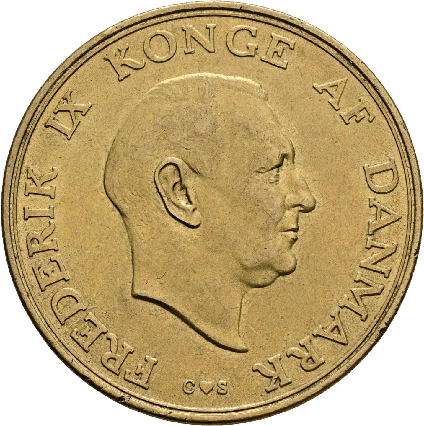 2 Kroner Frederick IX (1947 - 1972) 1957 – Vorderseite