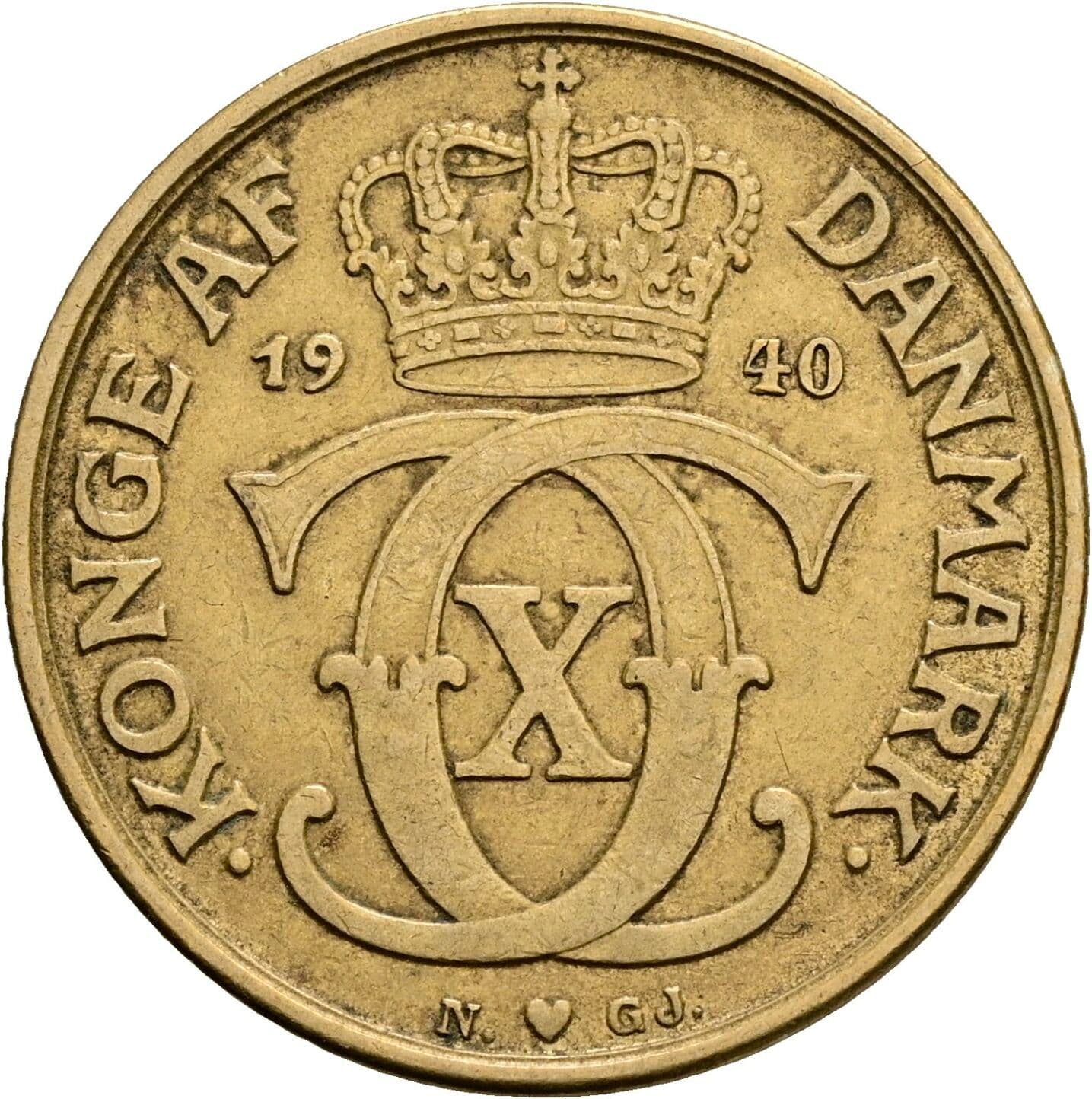 1 Krone 1940 – Rückseite