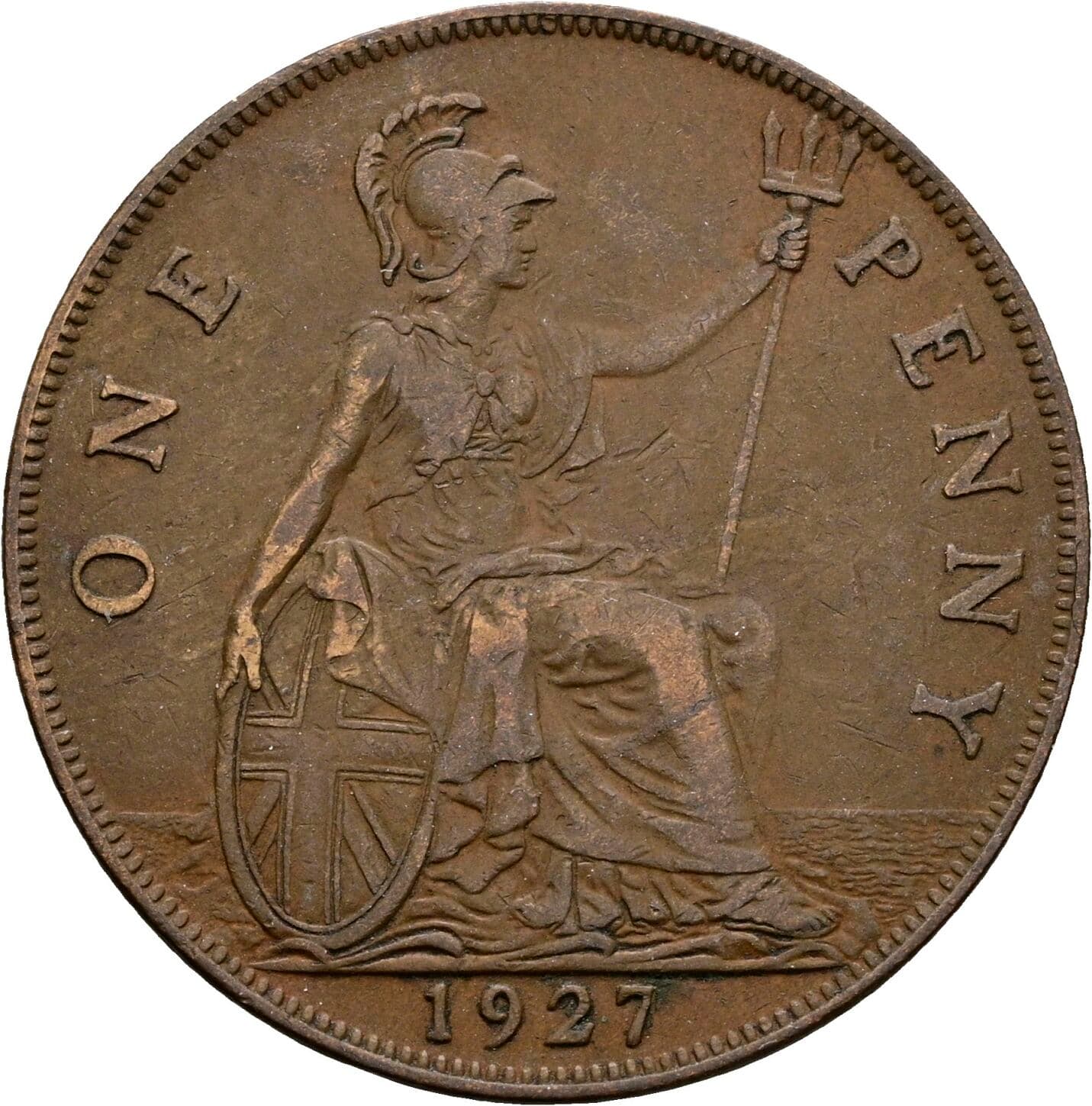 1 Penny George V. 1927 – Rückseite