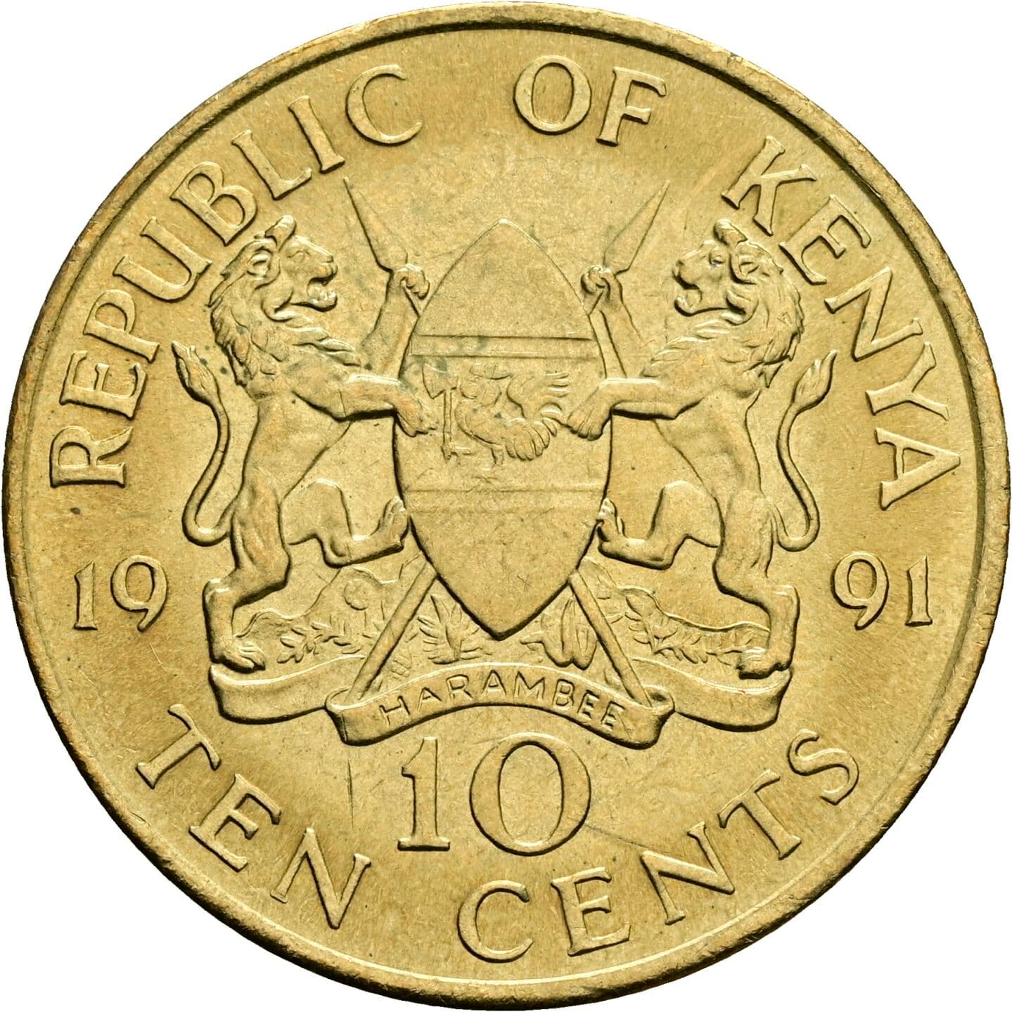10 Cents 1991 – Rückseite