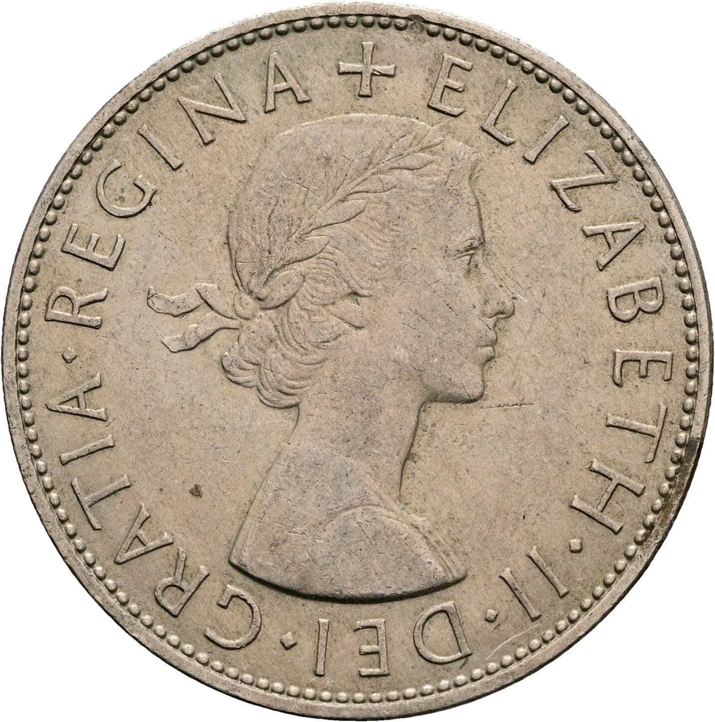 Half Crown Elisabeth II. 1952-2022 1967 – Vorderseite