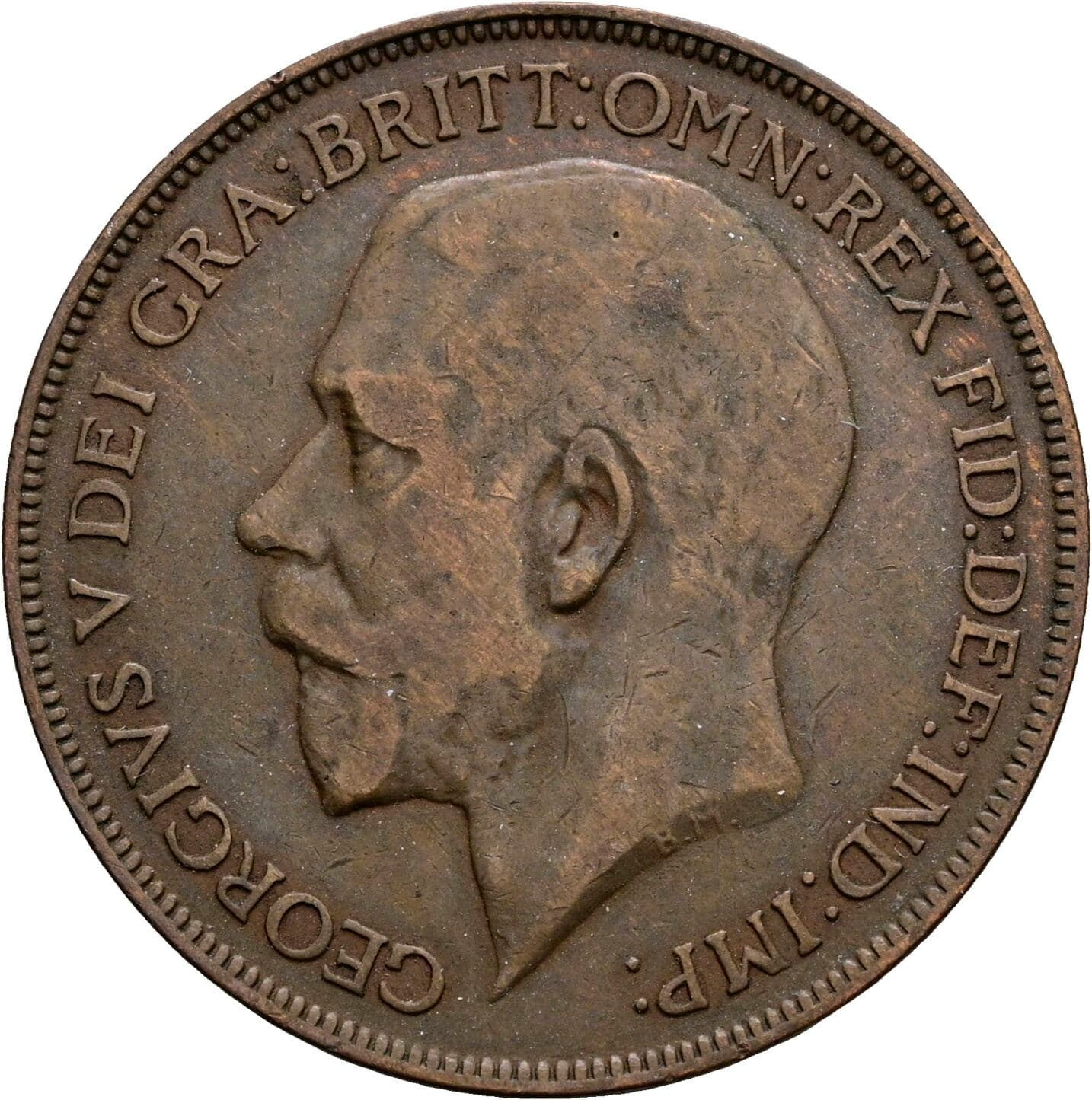 1 Penny George V. 1921 – Vorderseite