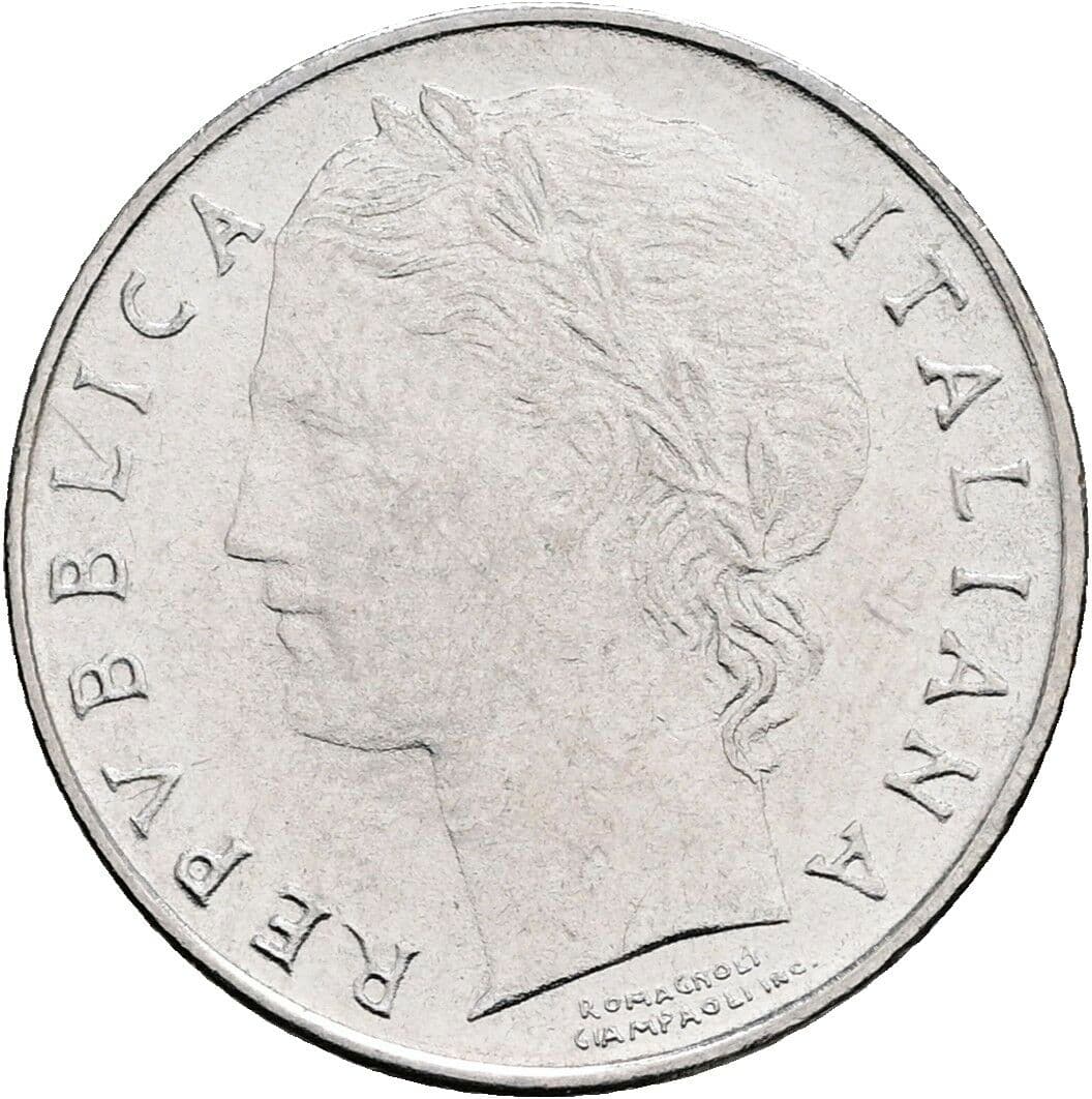 100 Lire 1992 – Vorderseite