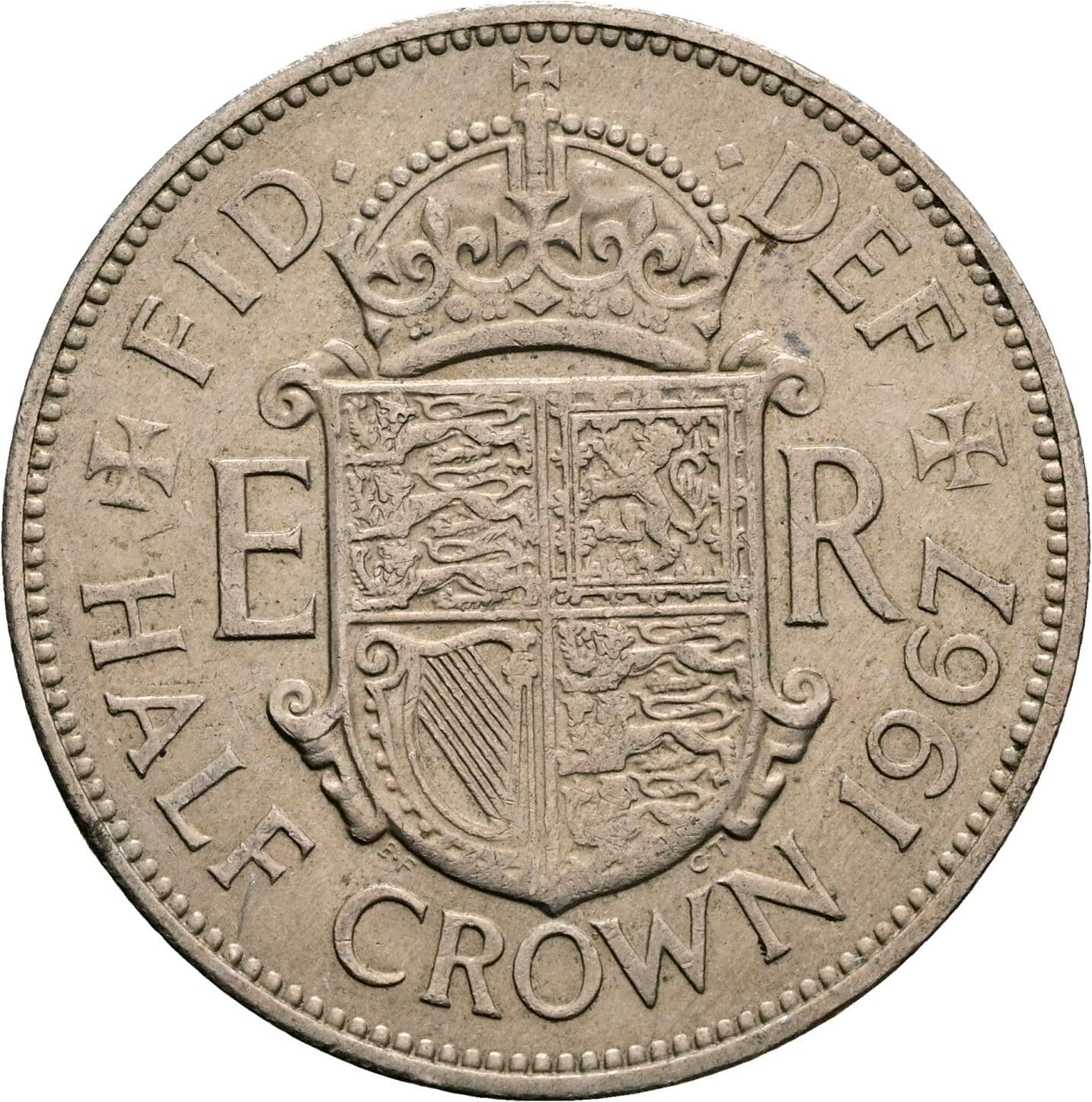 Half Crown Elisabeth II. 1952-2022 1967 – Rückseite