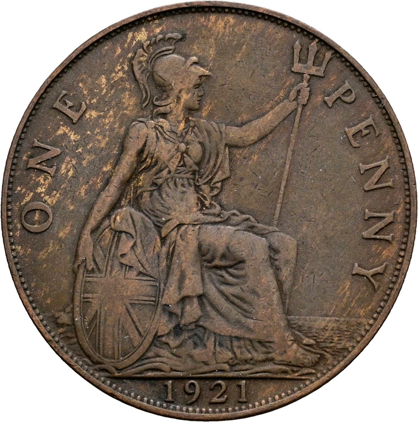 1 Penny George V. 1921 – Rückseite