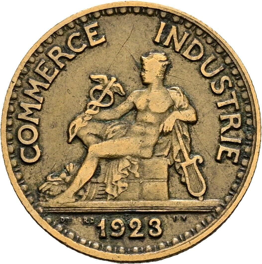 50 Centimes 1923 – Rückseite