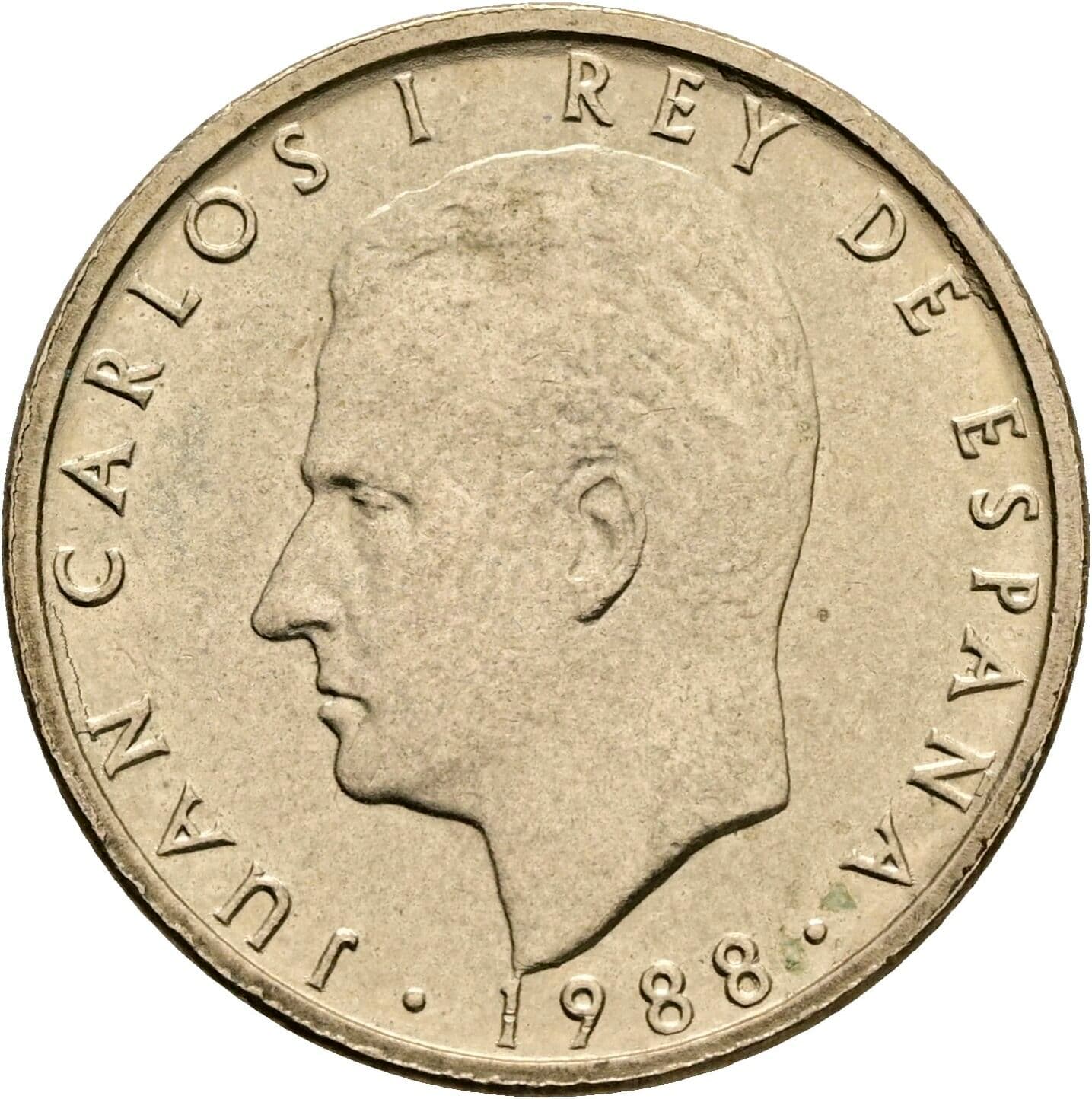 100 Pesetas Juan Carlos I. 1988 – Vorderseite