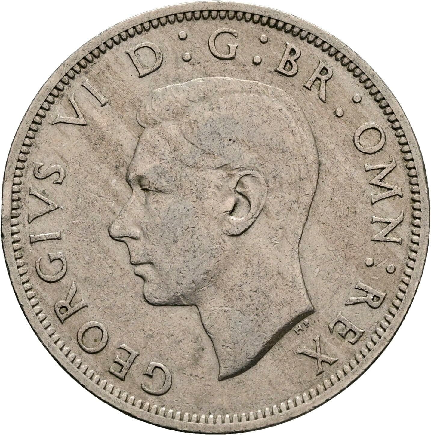 Half Crown George VI. 1936-1952 1949 – Vorderseite