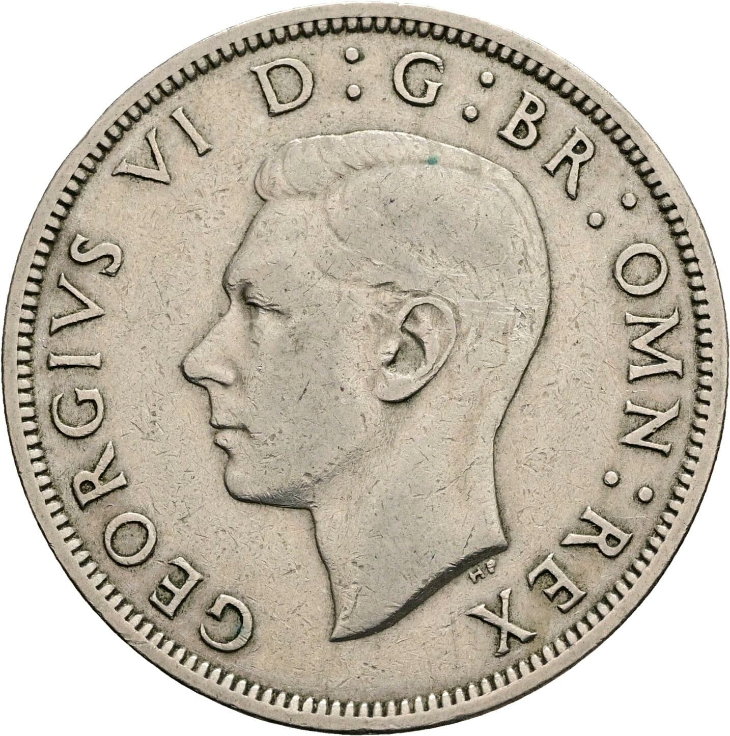 Half Crown Georg VI. (1936-1952) 1950 – Vorderseite