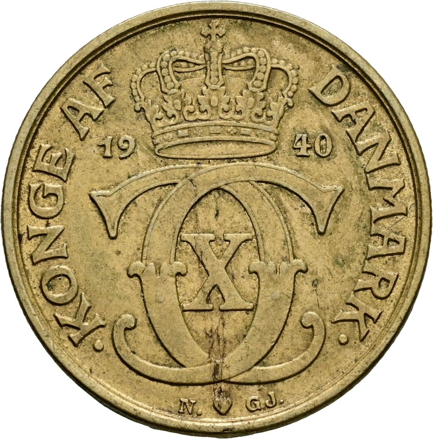 1 Krone 1940 – Rückseite