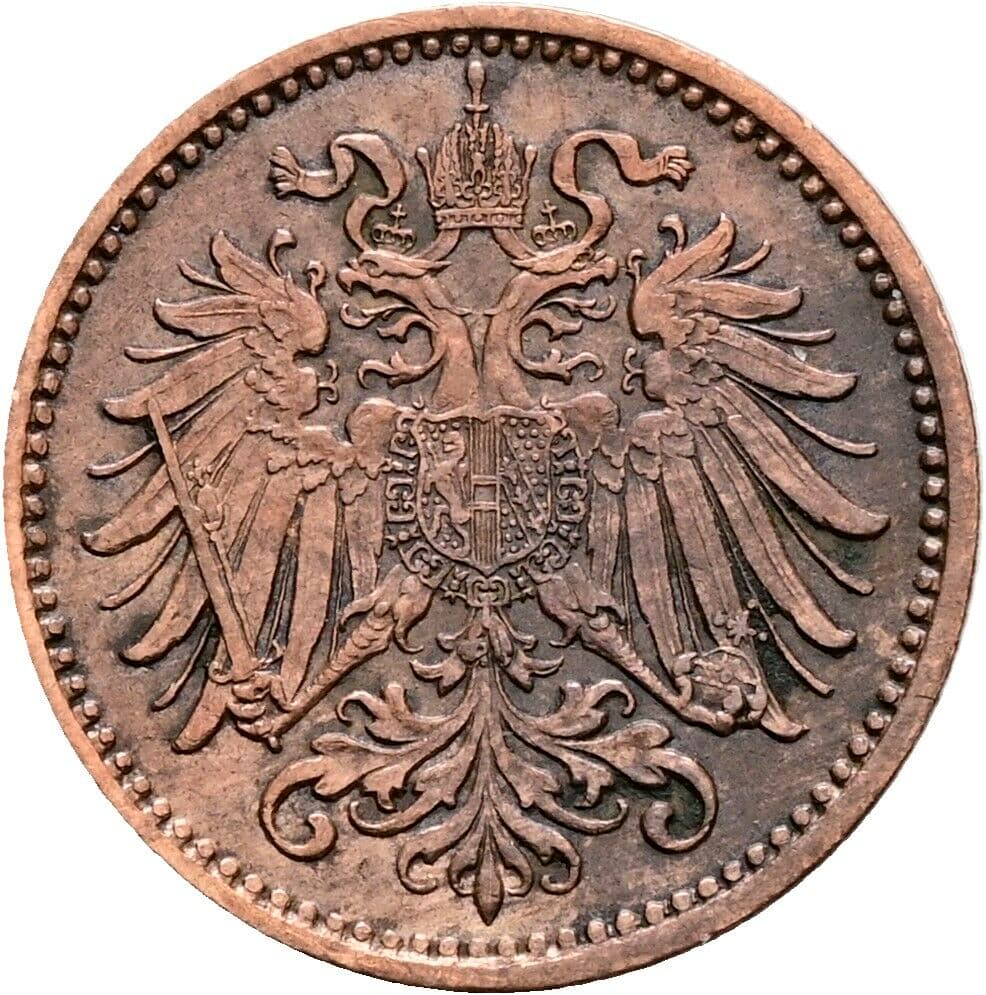 1 Heller Franz Joseph I. 1848-1916 1900, Wien – Rückseite