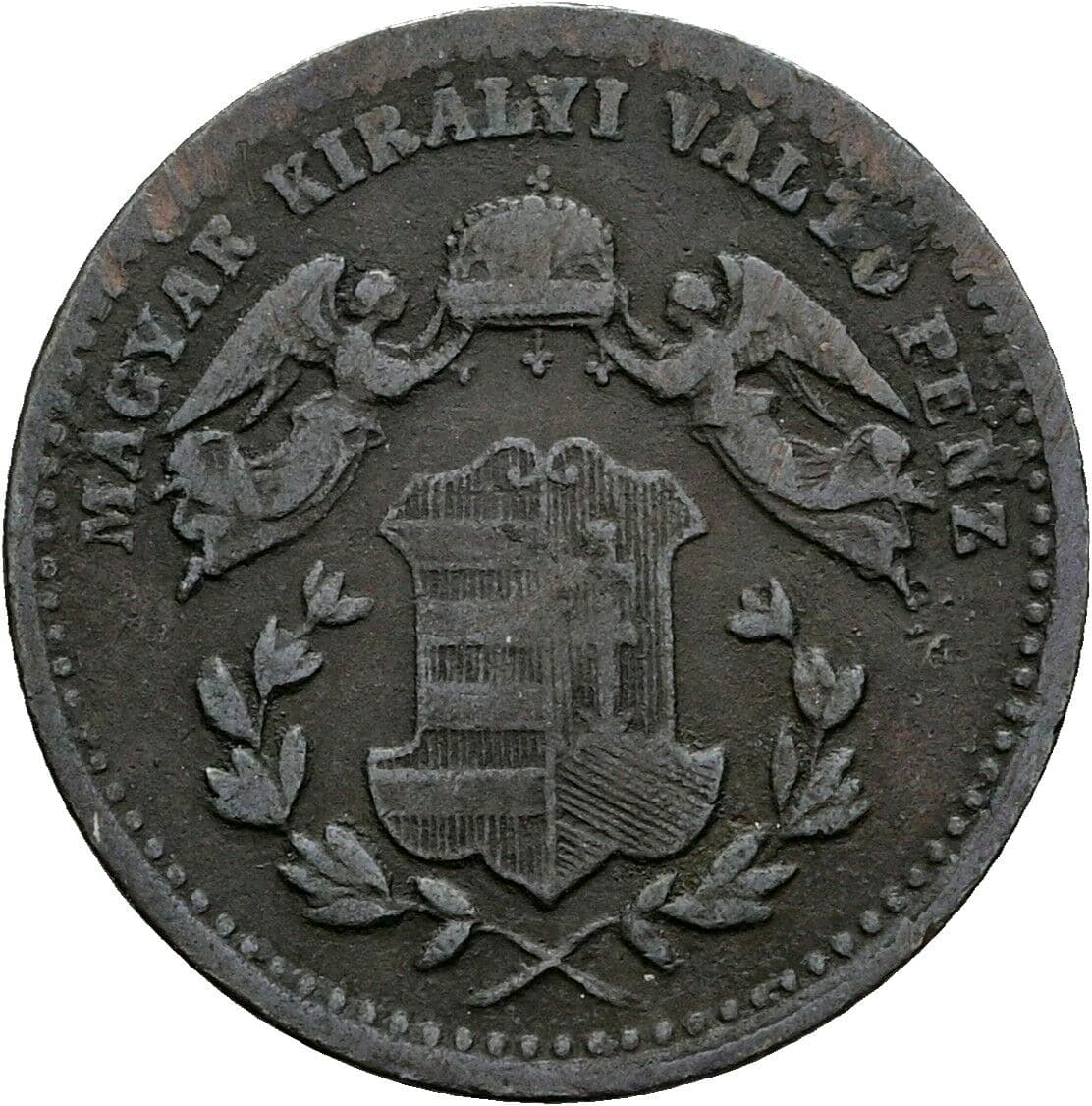 1 Krajczar Franz Joseph I. 1848-1916 1868 KB, Kremnitz – Rückseite