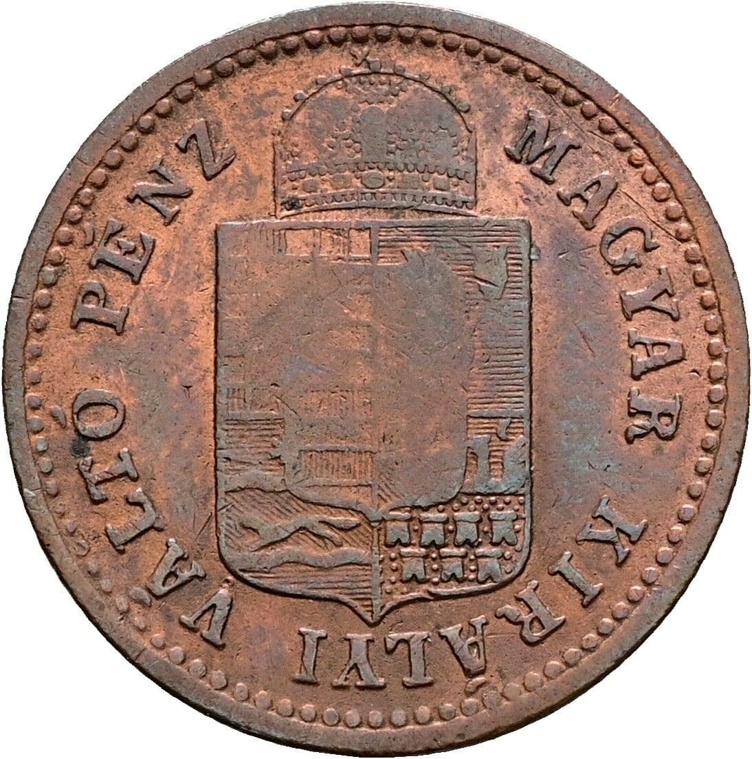 1 Krajczar Franz Joseph I. 1848-1916 1888 KB, Kremnitz – Rückseite