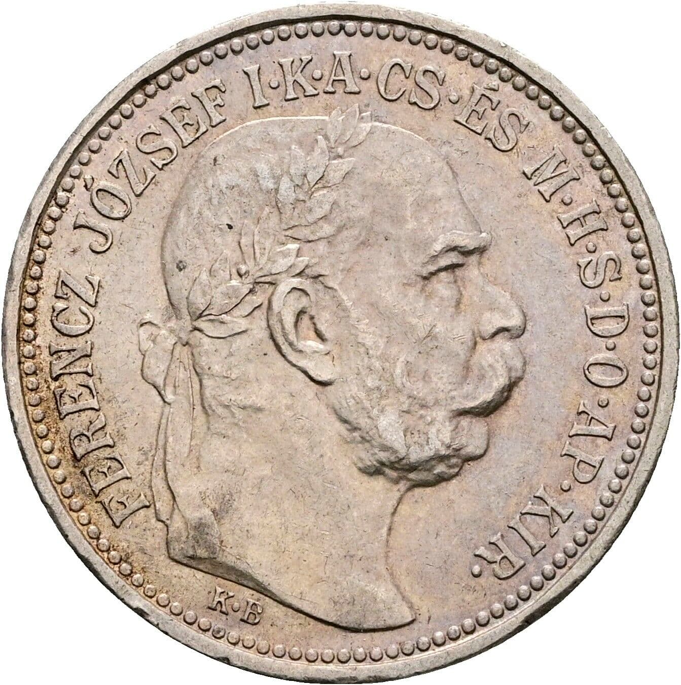1 Korona Franz Joseph I. 1848-1916 1912 KB, Kremnitz – Vorderseite