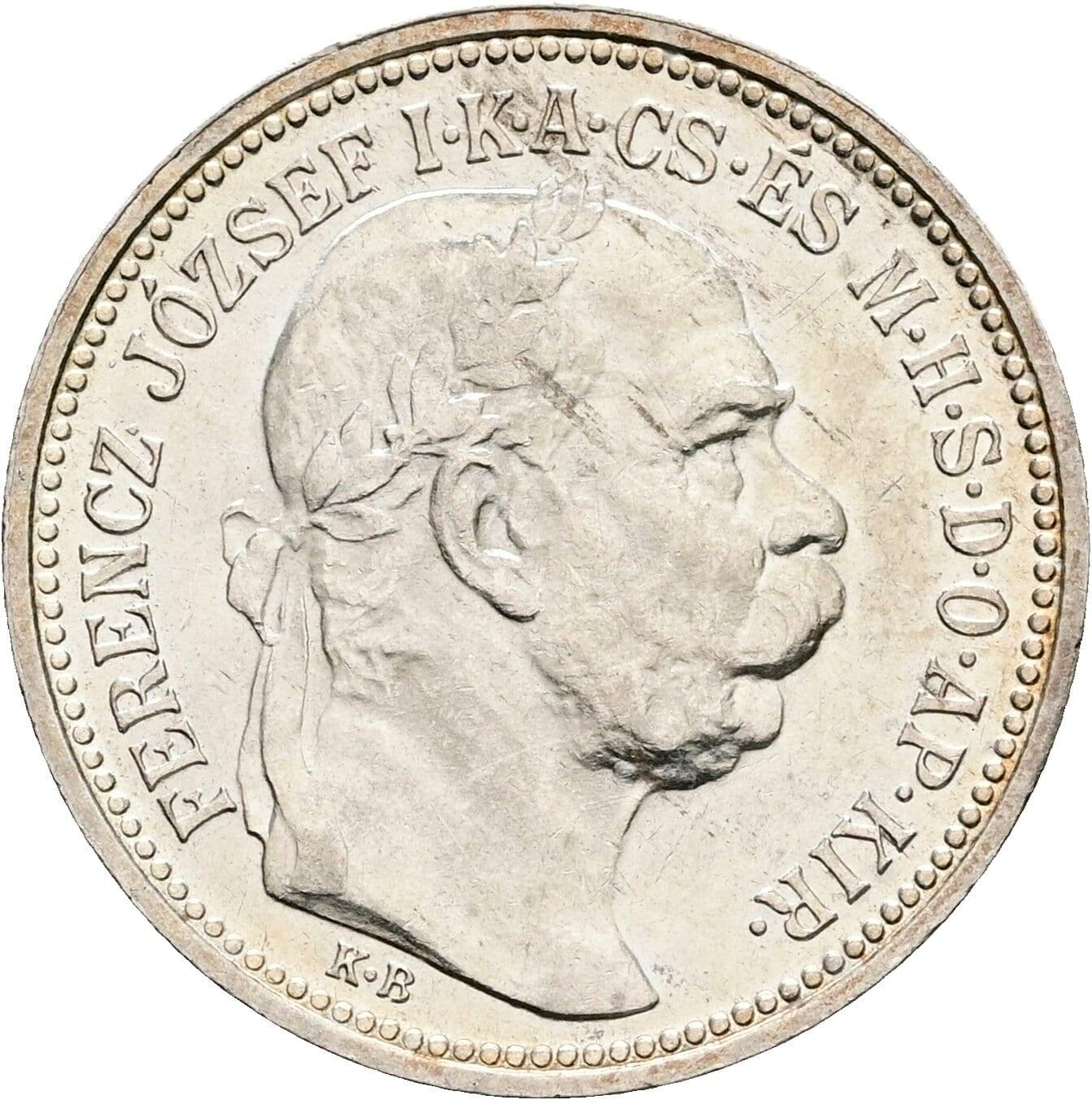 1 Korona Franz Joseph I. 1848-1916 1914 KB, Kremnitz – Vorderseite