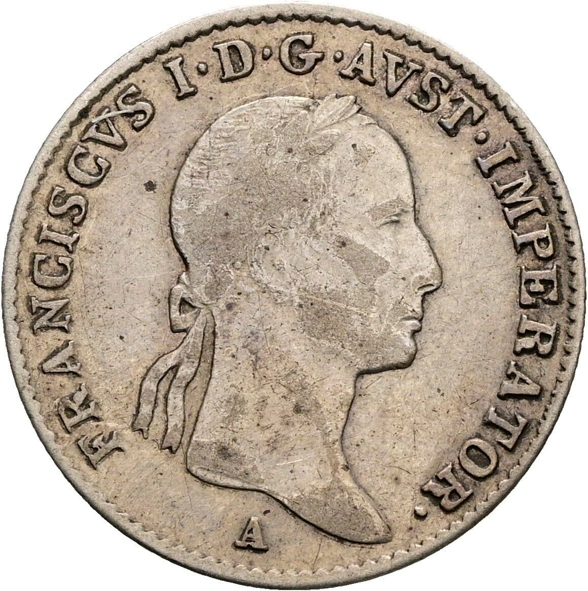 5 Kreuzer Franz II. (I). 1792-1835 1834 A, Wien – Vorderseite