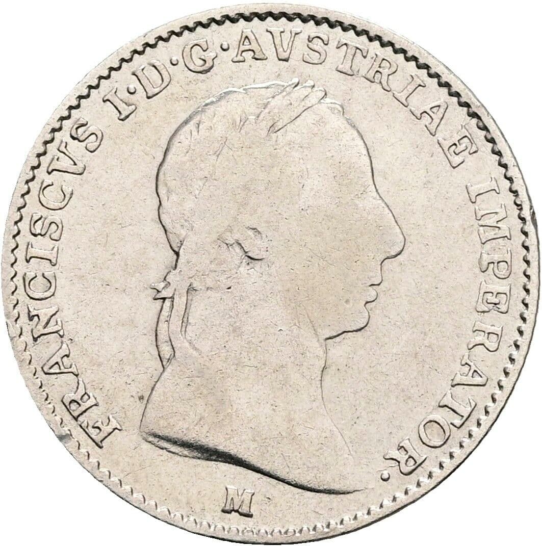 1/2 Lira Franz II.(I.) 1792-1835 1822 M, Mailand – Vorderseite