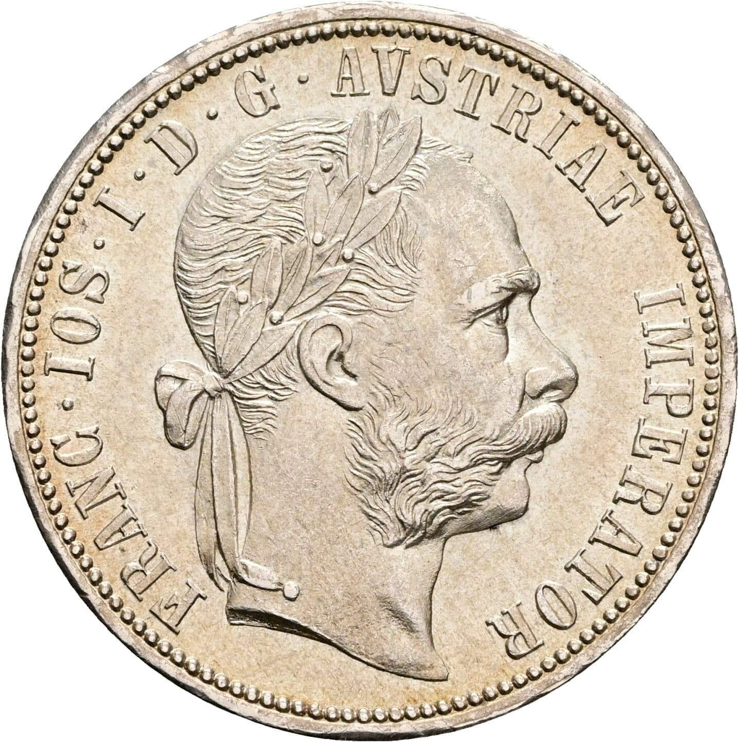 1 Gulden Franz Joseph I. 1848-1916 1879, Wien – Vorderseite