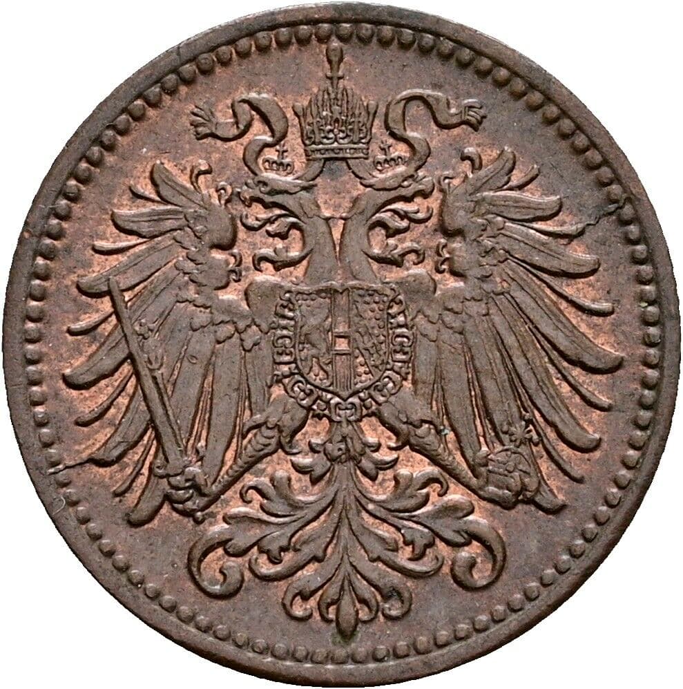 1 Heller Franz Joseph I. 1848-1916 1910, Wien – Rückseite