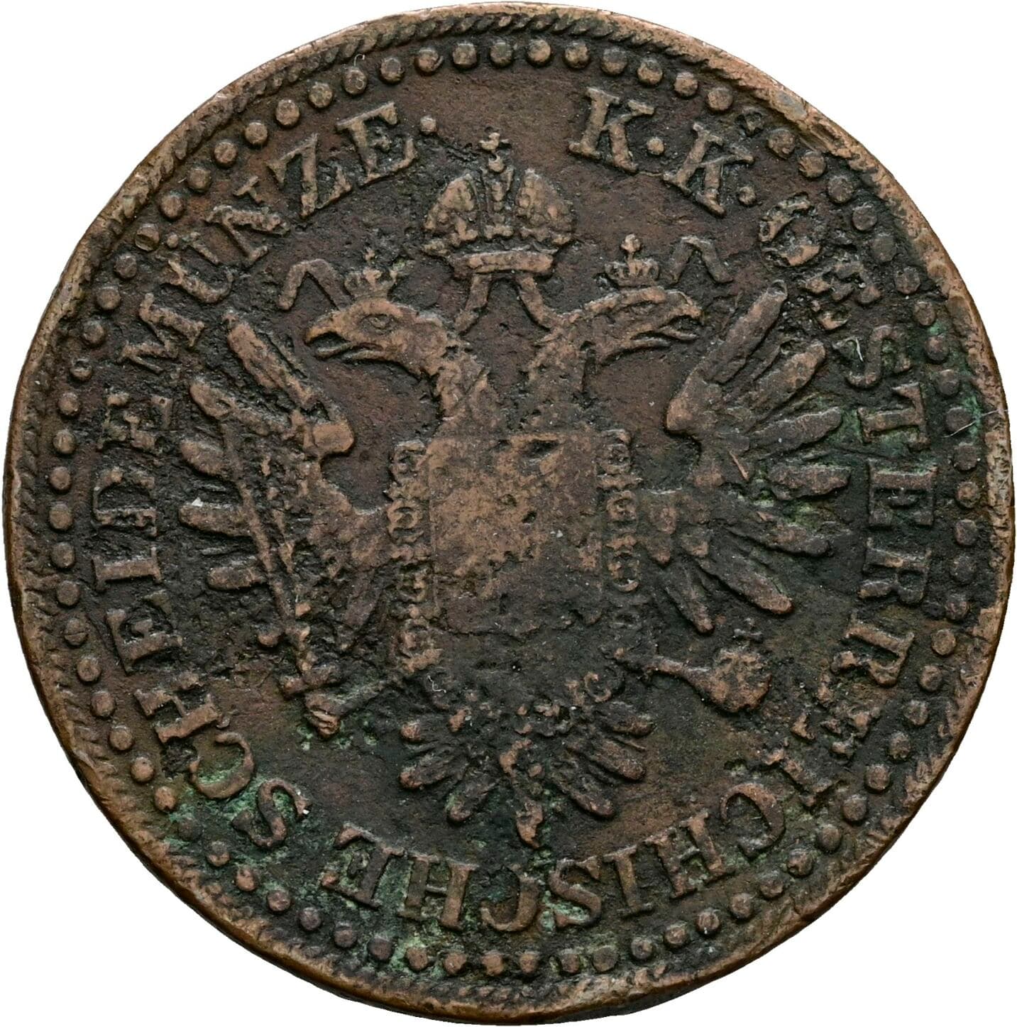 3 Kreuzer Franz Joseph I. 1848-1916 1851 G, Nagybanya – Rückseite