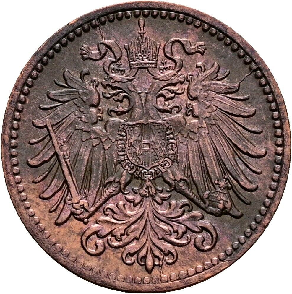 1 Heller Franz Joseph I. 1848-1916 1903, Wien – Rückseite