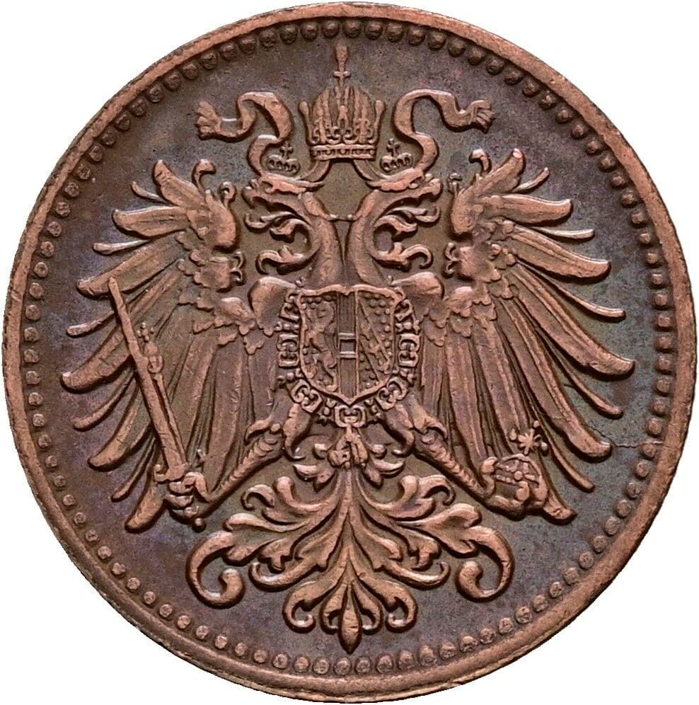 1 Heller Franz Joseph I. 1848-1916 1911, Wien – Rückseite