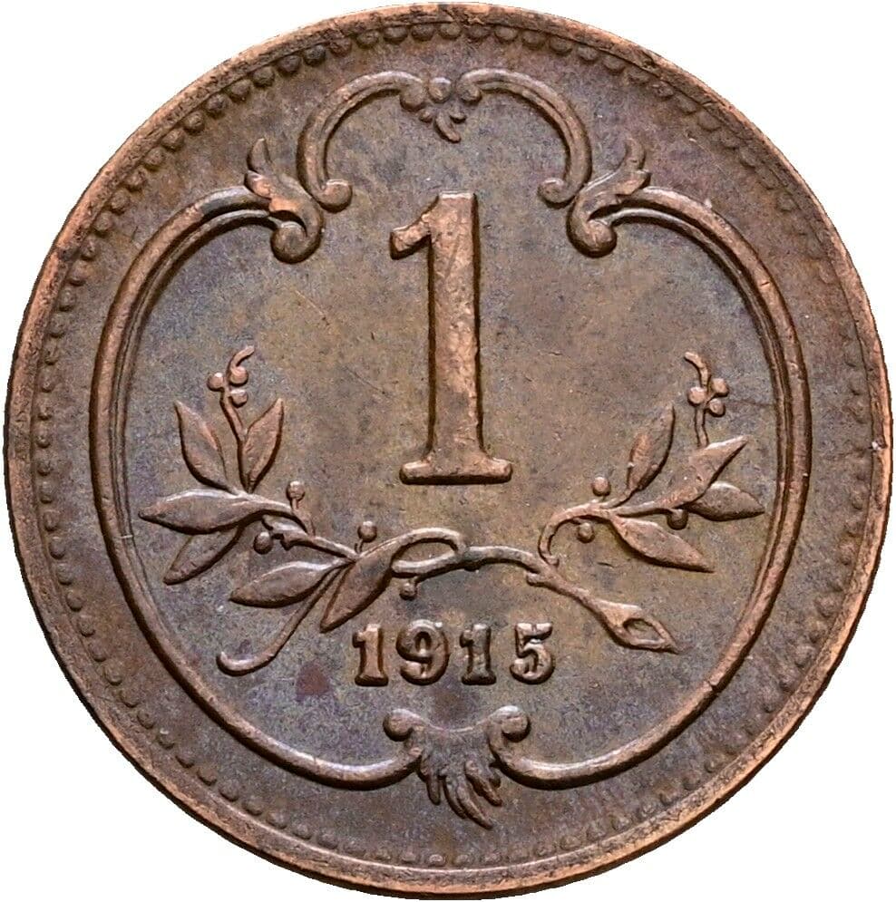 1 Heller Franz Joseph I. 1848-1916 1915, Wien – Vorderseite