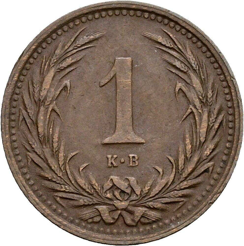 1 Filler Franz Joseph I. 1848-1916 1893 KB, Kremnitz – Vorderseite