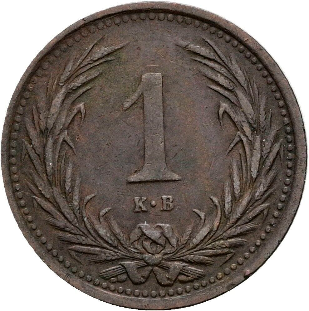 1 Filler Franz Joseph I. 1848-1916 1895 KB, Kremnitz – Vorderseite