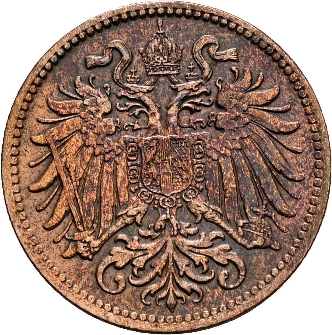 2 Heller Franz Joseph I. 1848-1916 1915, Wien – Rückseite