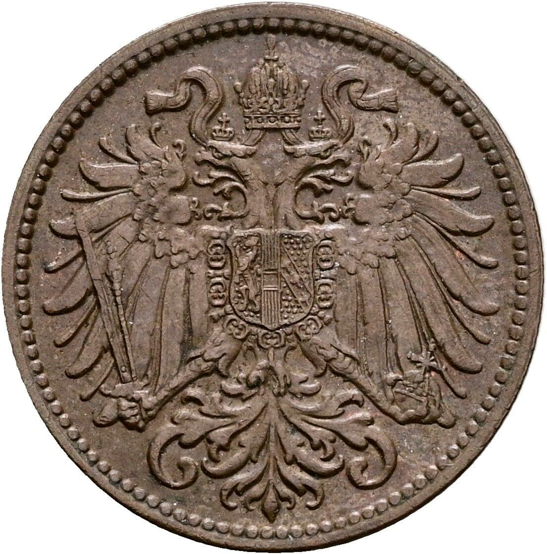 2 Heller Franz Joseph I. 1848-1916 1911 – Rückseite