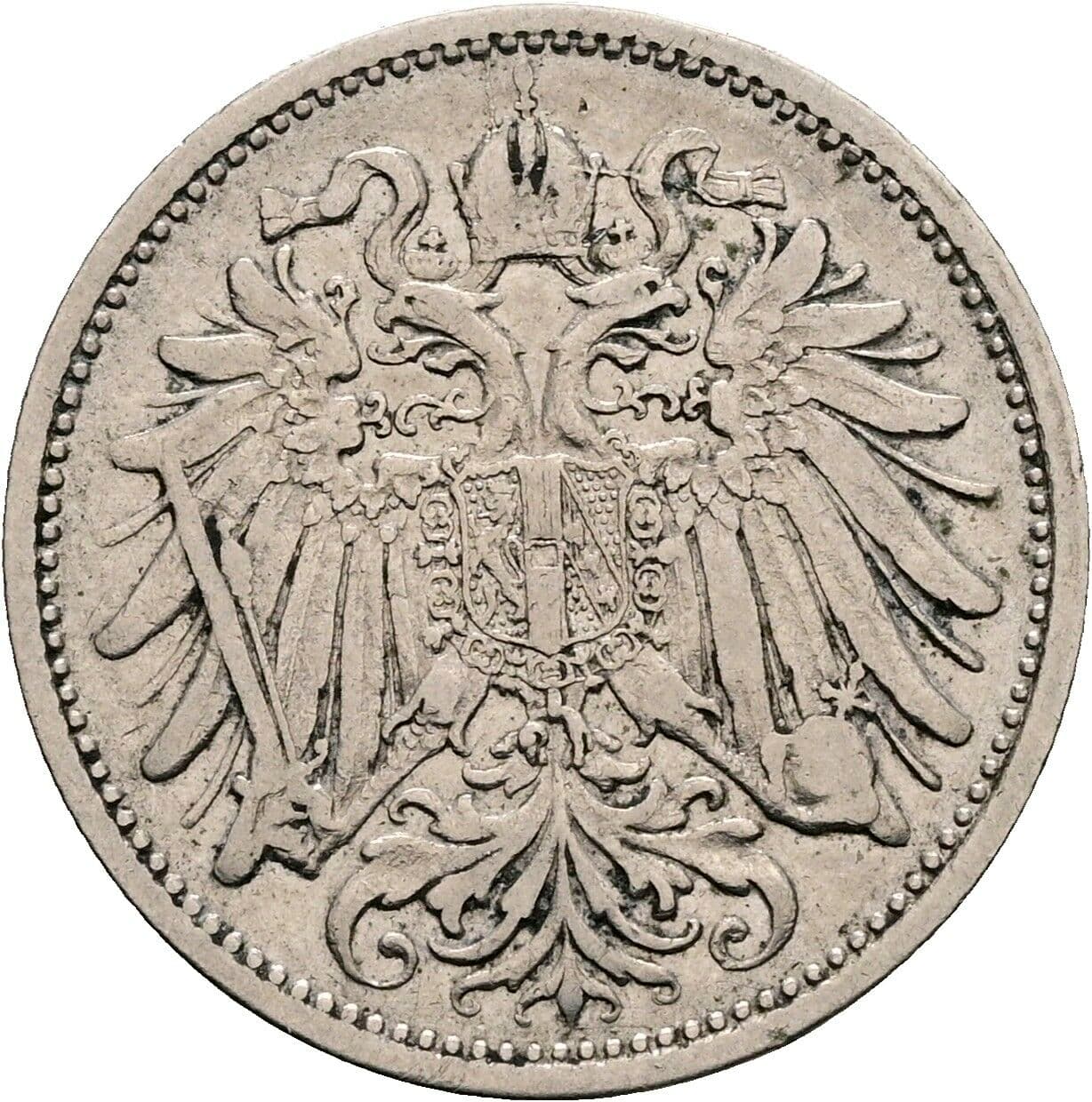 20 Heller Franz Joseph I. 1848-1916 1894, Wien – Rückseite