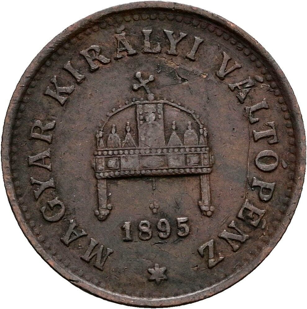 1 Filler Franz Joseph I. 1848-1916 1895 KB, Kremnitz – Rückseite