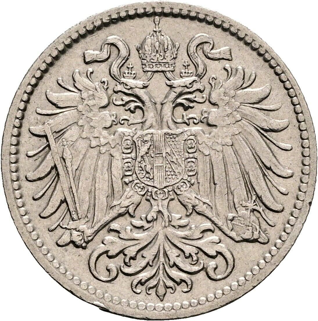 10 Heller Franz Joseph I. 1848-1916 1909, Wien – Rückseite