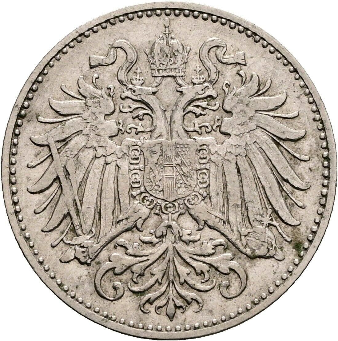 10 Heller Franz Joseph I. 1848-1916 1894, Wien – Rückseite