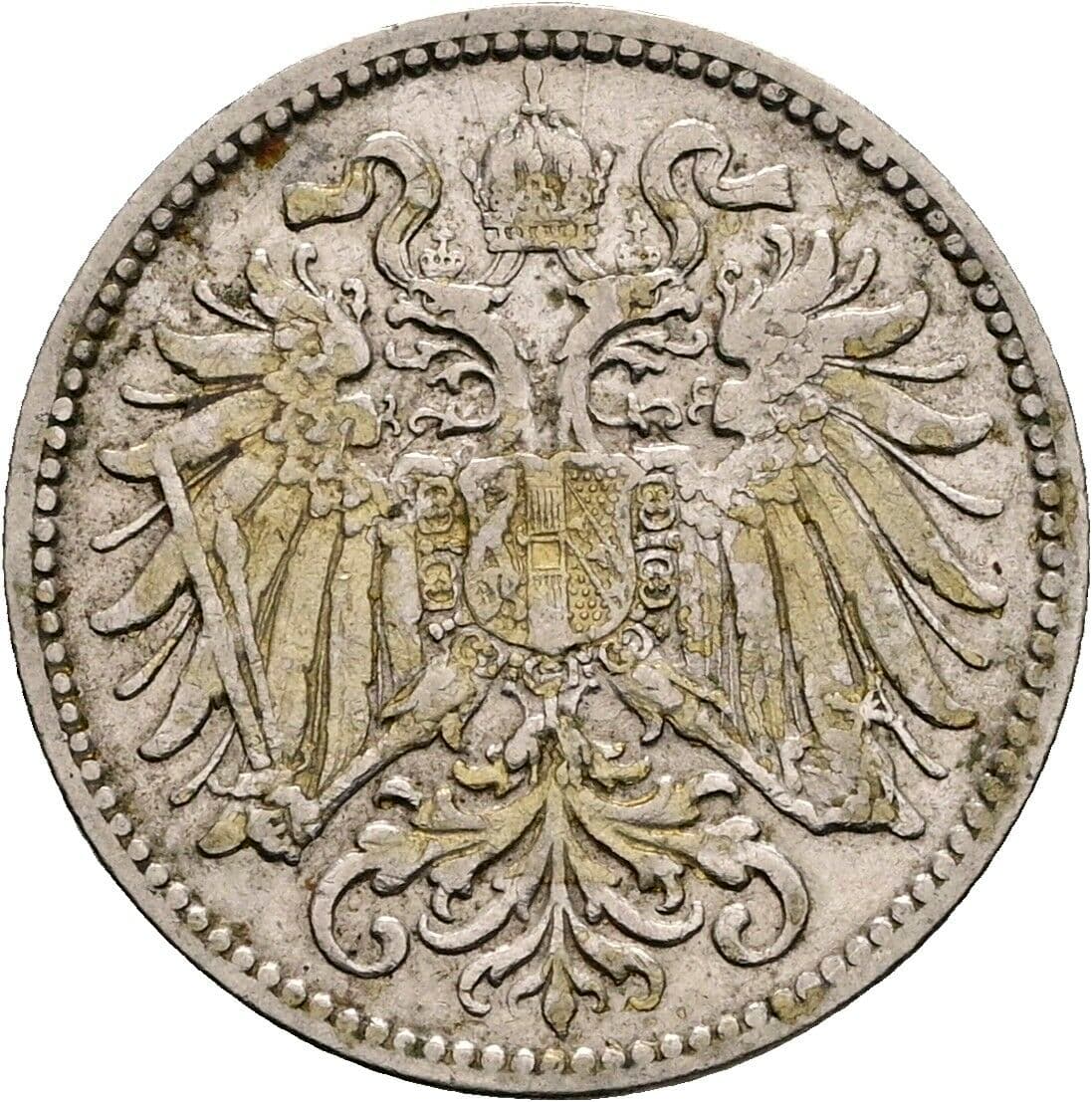 10 Heller Franz Joseph I. 1848-1916 1910, Wien – Rückseite