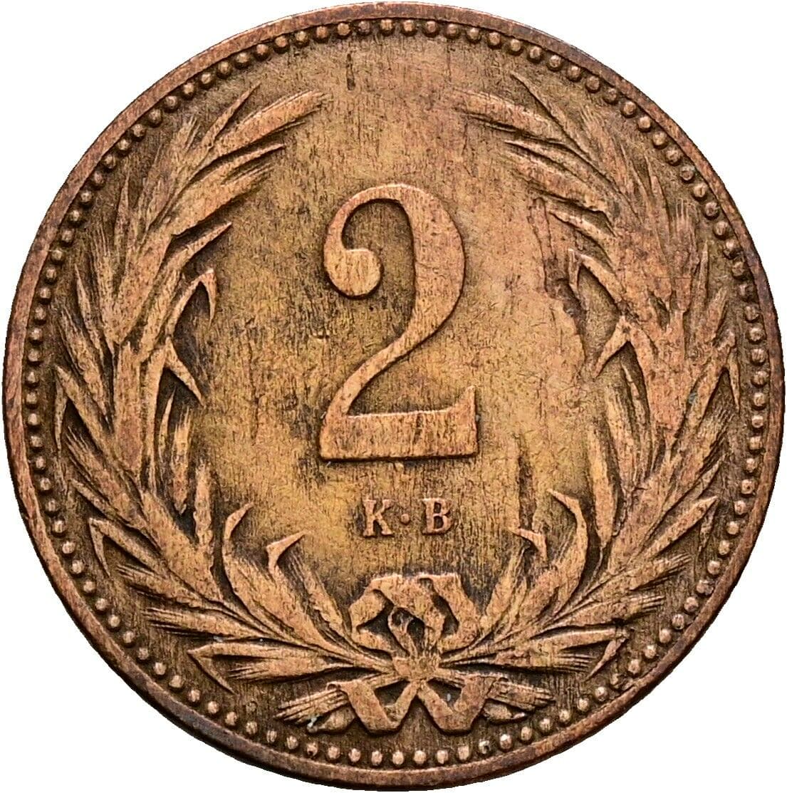 2 Filler Franz Joseph I. 1848-1916 1894 KB, Kremnitz – Vorderseite