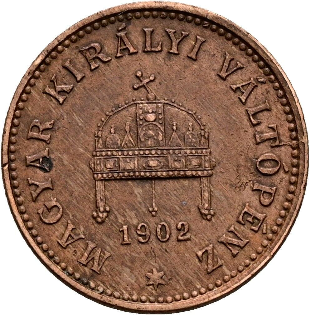 1 Filler Franz Joseph I. 1848-1916 1902 KB, Kremnitz – Rückseite