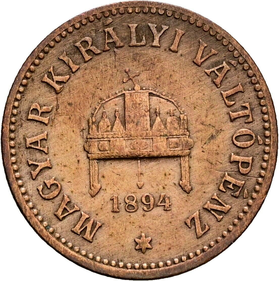 2 Filler Franz Joseph I. 1848-1916 1894 KB, Kremnitz – Rückseite