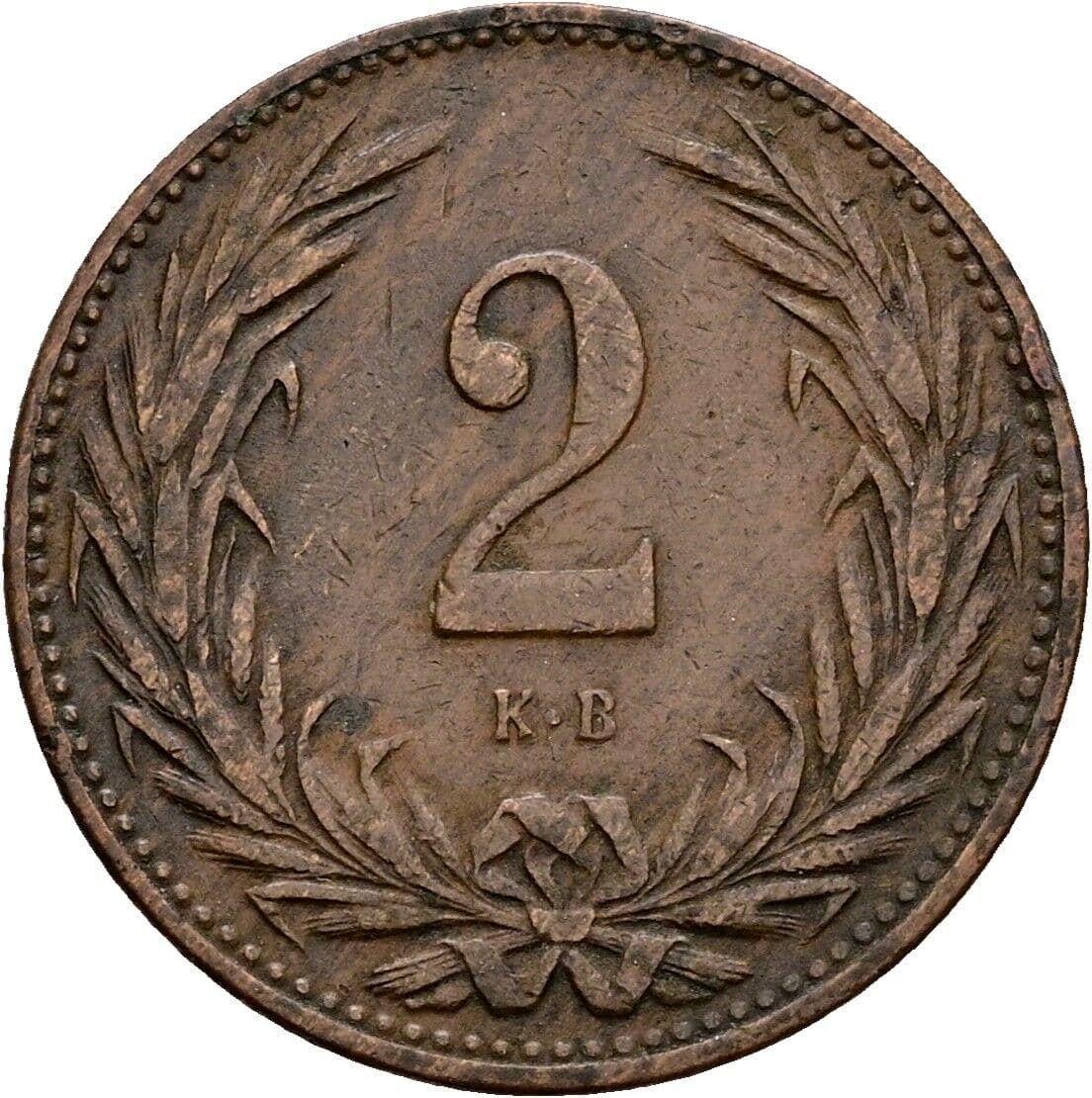 2 Filler Franz Joseph I. 1848-1916 1897 KB, Kremnitz – Vorderseite