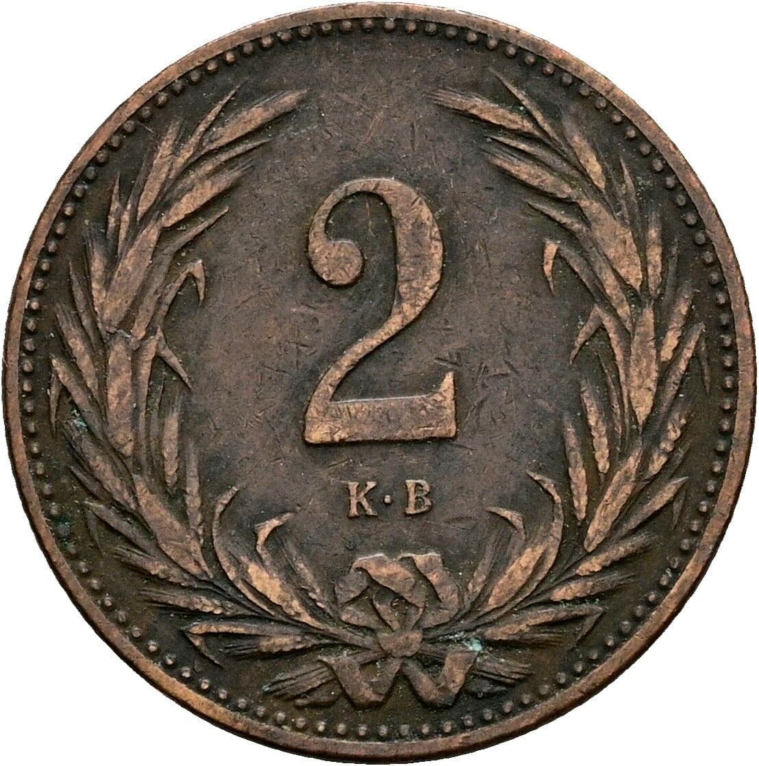 2 Filler Franz Joseph I. 1848-1916 1896 KB, Kremnitz – Vorderseite
